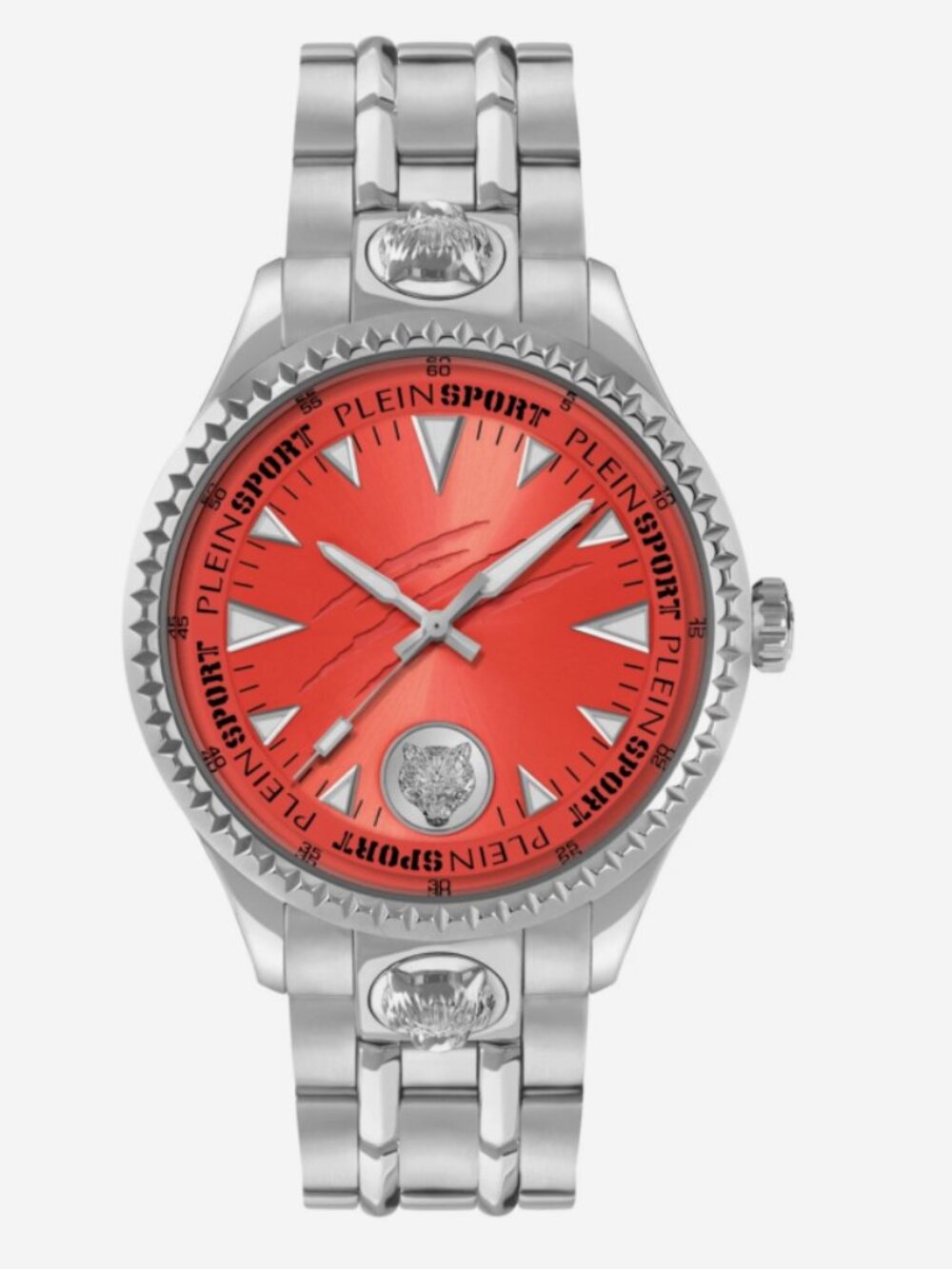 Plein Sport Mens Stainless Steel 45mm Bracelet Fashion Watch